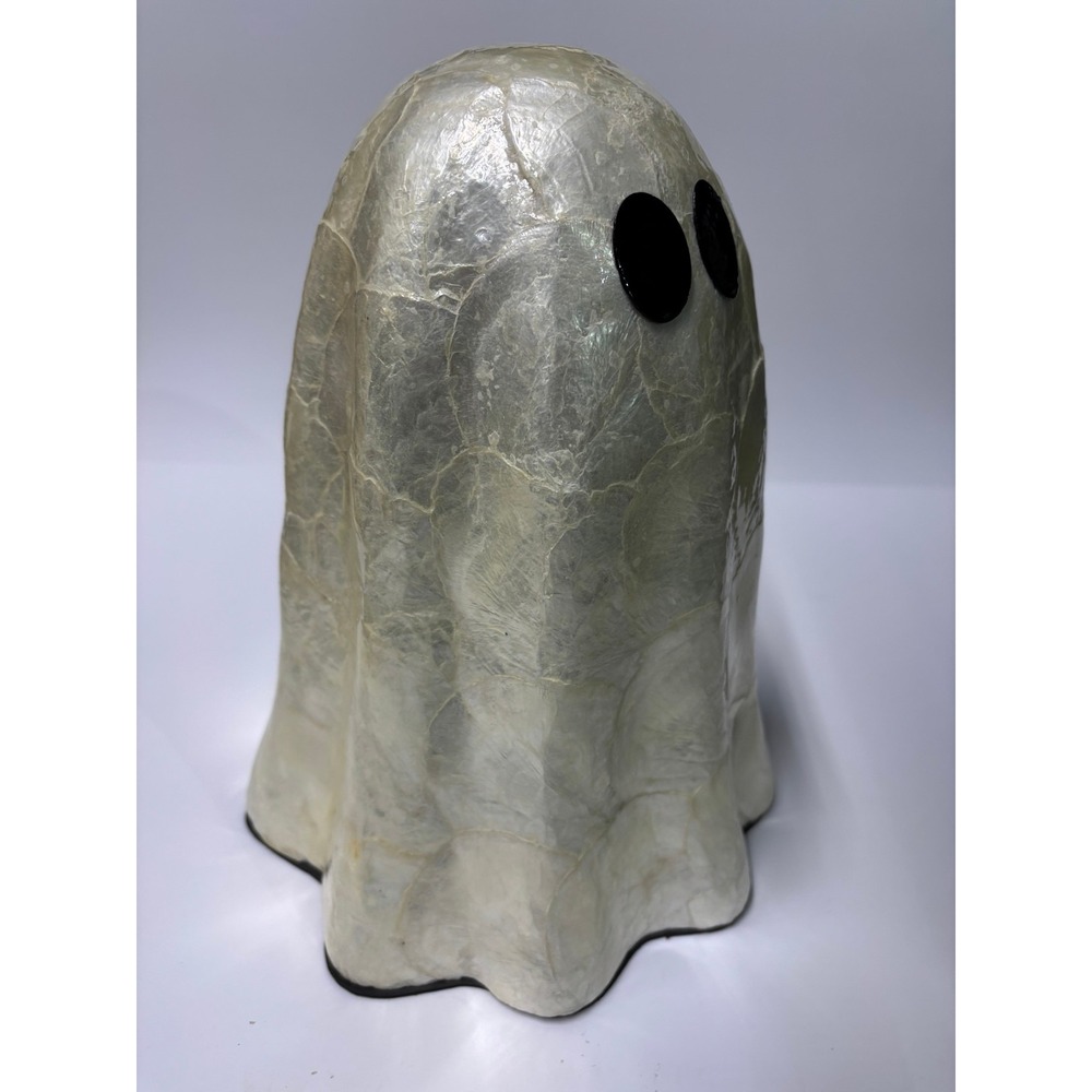 Mother of Pearl Halloween Ghost Figurine Decor Shimmering Pearlescent